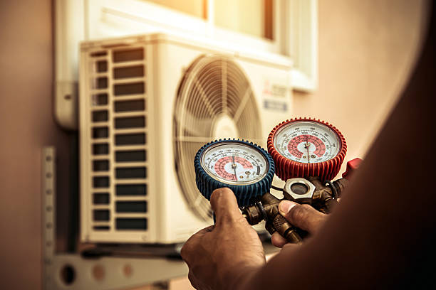 Professional Hvac technician working in Churchville, NY